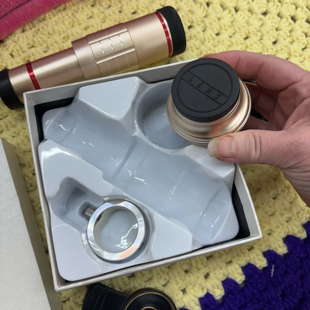 Mobile phone lens in original box